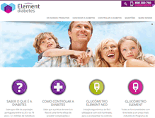 Tablet Screenshot of elementdiabetes.com